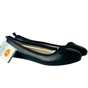 Chic Black Ballet Flats Size 2